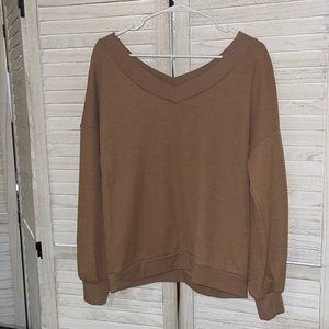 Dark tan, sweater!